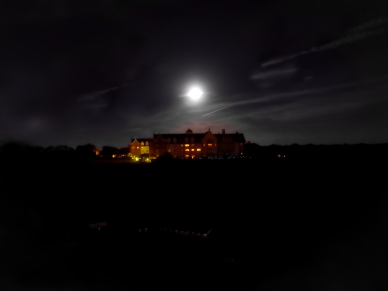 Super Moon Over The Manor